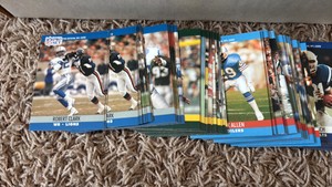 1990 Pro Set NFL Football Trading Cards, Most of the Cards are High Number in the 500s, 600s and 700s