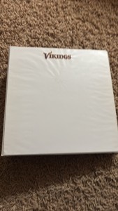 Minnesota Vikings Football Card Binder With Lots of Vikings Cards