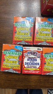 Box of 1987 Fleer Baseballs Award Winners Baseball Cards Mini Sets and 1987 KMart Stars of the Decades Sets