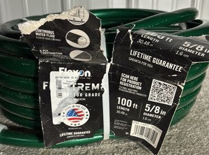 Flexon 58 in. x 100 ft. Contractor Grade Hose with Guard & Grip
