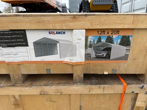 SDLC1220 Carport 12x20ft Enclosed Steel Shelter