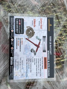 9200LB RATCHETBINDERS &G70 CHAINS LHR-RC9200