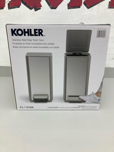 Kohler 2 Stainless Steel Step Trash Cans