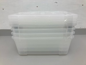 Plastic Storage Bins (Set of 4)