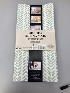 Creative Home Ideas Set of 4 Drying Mats