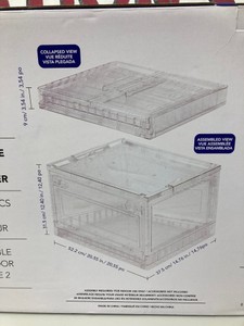 2 Pack Collapsible Storage Bin and Organizer