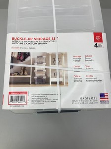 Buckle-Up Plastic Storage Set