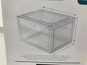 Stackable Shoe Box & Organizer - 4 Pack