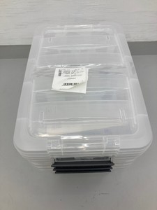 Stackable Clear Storage Containers with Latches