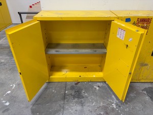 ULine Flammable Liquid Cabinet H-1563M-Y