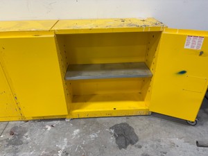ULine Flammable Liquid  Cabinet H-1563M-Y.