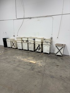 (Approx 20) Recycling bins
