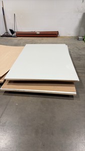 Melamine-laminated particle board  8 x 5 34 and 10 x 5 34