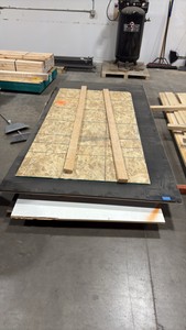 Various sized particle boards