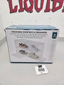 Stackable Shoe Box & Organizer