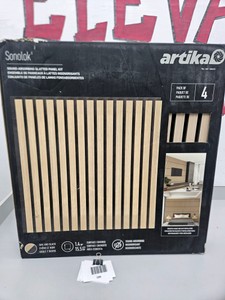 Sound Absorbing Slatted Panel Kit 4pk