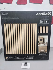 Sound Absorbing Slatted Panel Kit 4pk