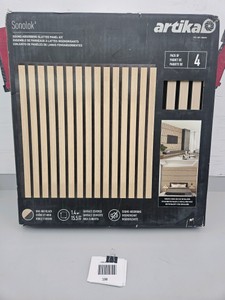 Sound Absorbing Slatted Panel Kit 4pk