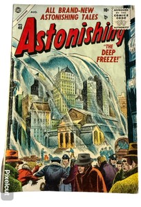 1955 Astonishing #40- The Deep Freeze - Atlas Comics