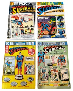 Collection of Four Superman 100 Page DC Comics #18, #272, #278, #284