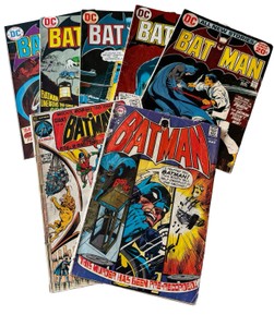 BATMAN -Collection of 7 DC Comics- #220, #228, #243, #245, #249, #252, #265