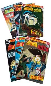 BATMAN - Collection of 6 DC COMICS - #105, #106, #107, #108, #109, #110