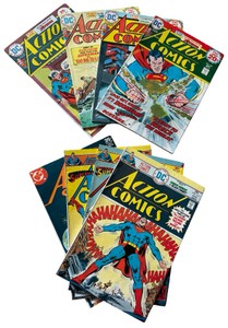 Action Comics - Collection of 8 - #435, #436, #439, #448, #450, #458, #459, #478