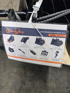 9 Piece Mini Excavator Attachment Set