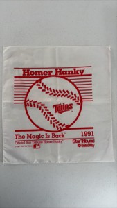 1991 World Series Minnesota Twins Homer Hanky