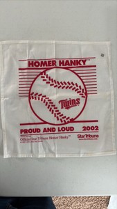 2002 Minnesota Twins Homer Hanky