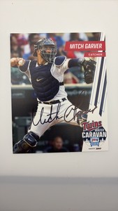 Autographed Team Issued Photo Mitch Garver Minnesota Twins