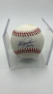 Ferguson Fergie Jenkins Autograph Baseball MLB Hall of Fame Pitcher (some spotting on ball)