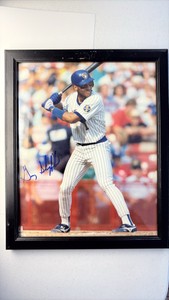Gary Sheffield Autograph Team Picture Milwaukee Brewers Legend MLB Baseball