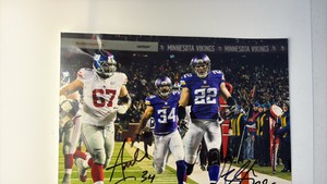 Harrison Smith and Andrew Sendejo Autographed Team Issue Picture Minnesota Vikings Legend