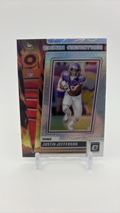2023 Donruss Optic Chain Reaction Insert Card Justin Jefferson Minnesota Vikings Card