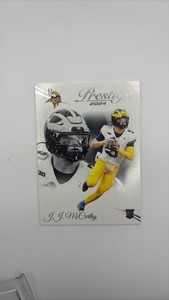 2024 Prestige J.J. McCarthy Rookie Card Minnesota Vikings Card