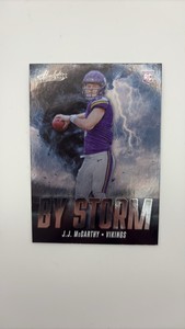 2024 Absolute By Storm Insert Card J.J. McCarthy Rookie Card Minnesota Vikings