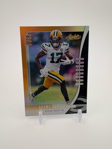 2019 Absolute Football Davante Adams Gold Parallel Serial #d 7375 Green Bay Packers