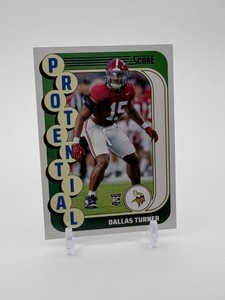 2024 Score Protential Dallas Turner Rookie Card Minnesota Vikings
