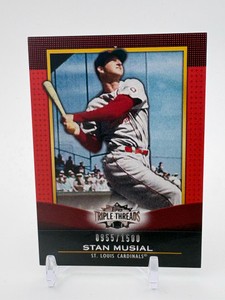 2011 Topps Triple Threads Stan Musial Serial #d 09551500 Baseball Card