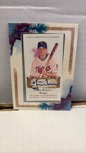 2007 Topps Allen and Ginter Justin Morneau On Card Autographed Card Minnesota Twins