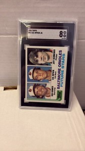 1982 Topps Cal Ripken Rookie Card SGC Graded 8 Near Mint, Baltimore Orioles Legend MLB Hall of Famer