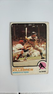 1973 Topps Harmon Killebrew Minnesota Twins Card, Low Grade