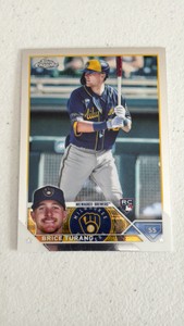2023 Topps Chrome Bruce Turang Rookie Card Milwaukee Brewers