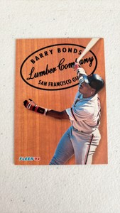 1994 Fleer Barry Bonds Lumber Company Insert Card