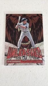 2022 Donruss Unleashed Insert Card Ryne Sandberg MLb Hall of Fame Chicago Cubs