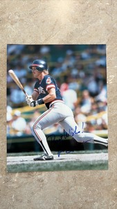 Pat Tabler Autographed 8x10 Baseball Picture