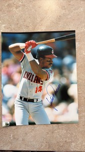 Julio Franco Autographed 8x10 Baseball Picture