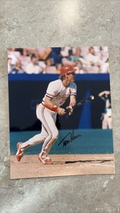 Tolm Herr Autographed 8x10 Baseball Picture