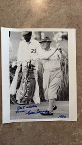 Gene Sarazen Autographed 8x10 Golf Picture